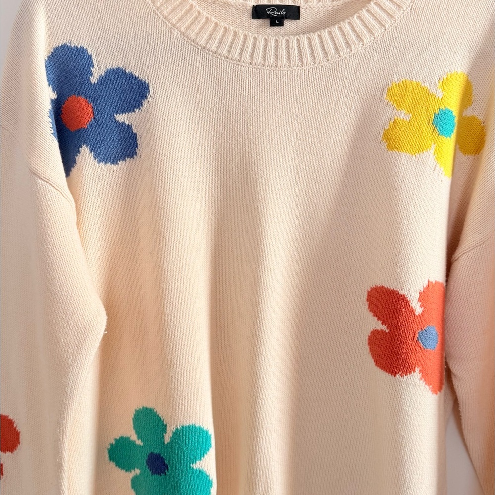 Rails Perci sweater in Oversize Daisy print - Picture 4 of 5